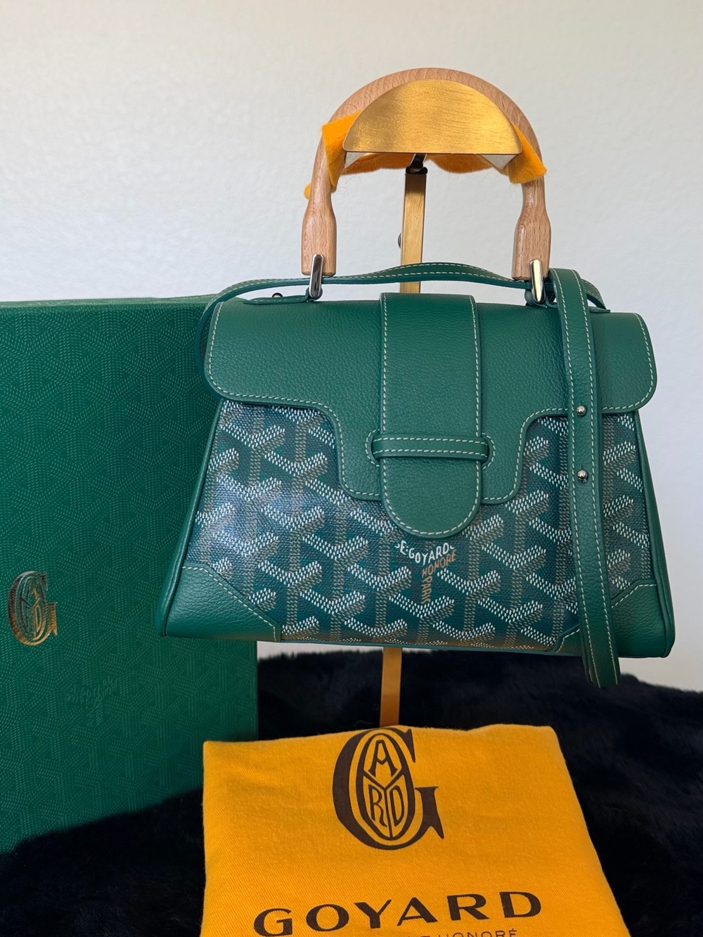 GOYARD SAÏGON MINI GREEN | ENTRUPY + FULL SET